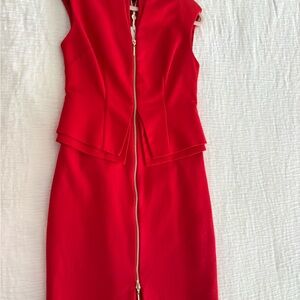 Ted Baker Vibrant Red Midi Dress